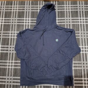 KITH BMW Navy Blue Hoodie with Logo